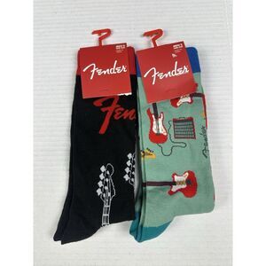 2-Pack Official Merchandise Novelty Fender Socks,‎ Men's Size U.S 7-12